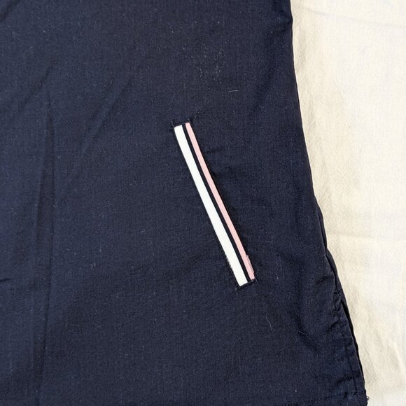 OPTIONS INTERNATIONAL NURSE SCRUB TOP SHIRT SHORT SLEEVE PINK AND BLUE SIZE XL - Picture 4 of 16